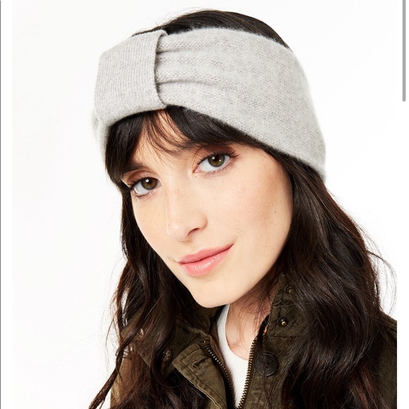 Black Charter Club Cashmere  Earwarmer Headband - Picture 2 of 7